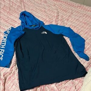 The North Face Navy and Sky Blue Pullover